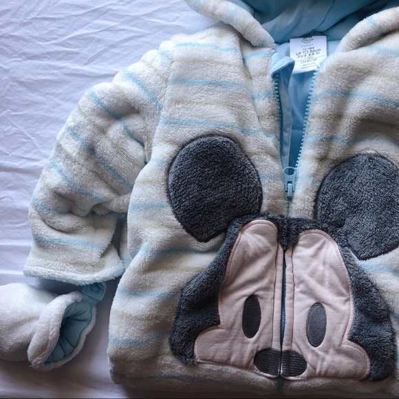 Mickey Overalls with Mickey Ears Hoodie and Gloves - Picture 3 of 6